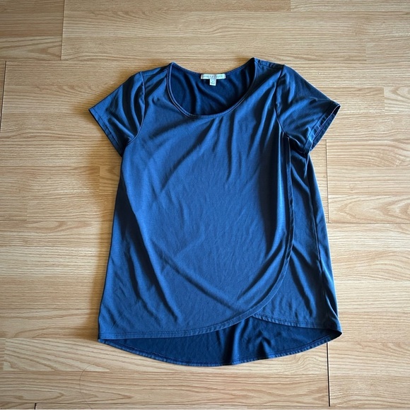 Green Envelope Anthropologie Swing Blouse Small - Picture 1 of 7